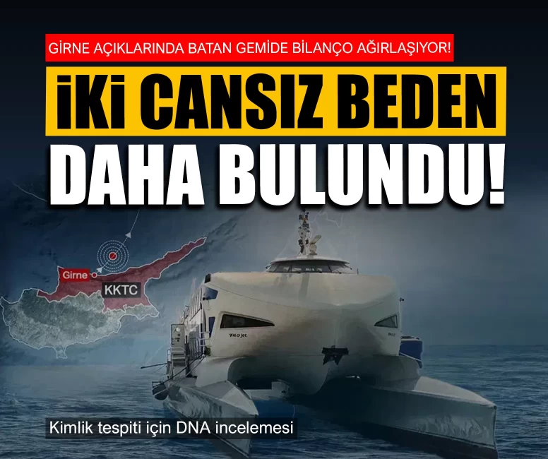 Girne açıklarında batan gemide bilanço ağırlaşıyor!