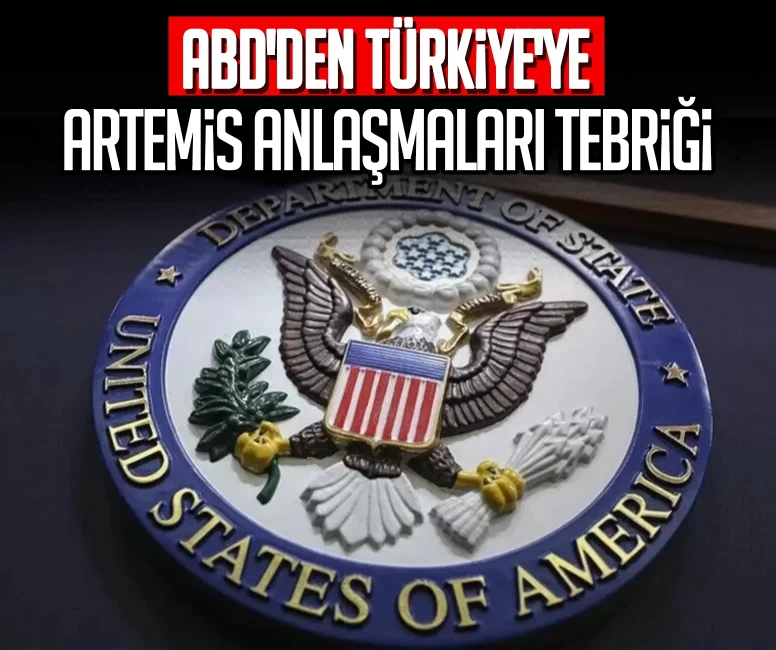 ABD'den Türkiye'ye Artemis Anlaşmaları tebriği