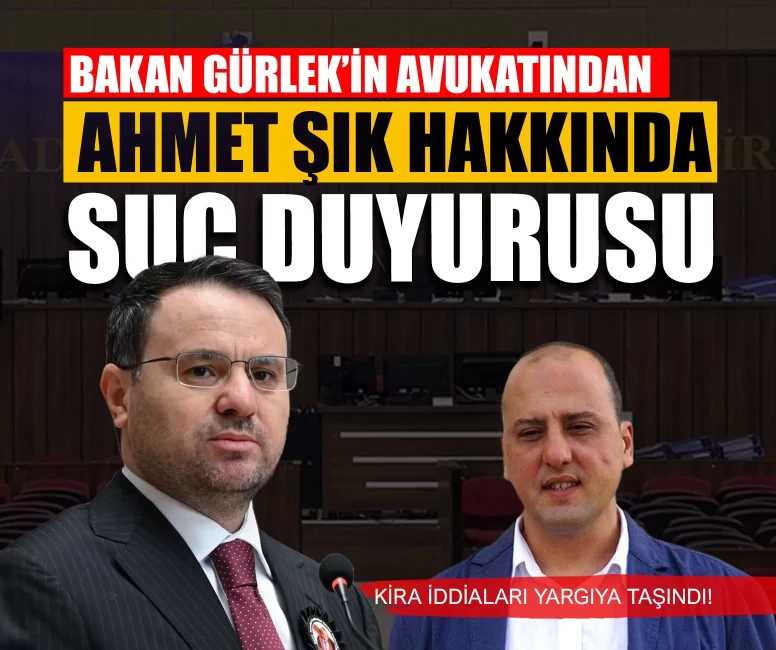 Bakan Gürlek’in avukatından Ahmet Şık hakkında suç duyurusu