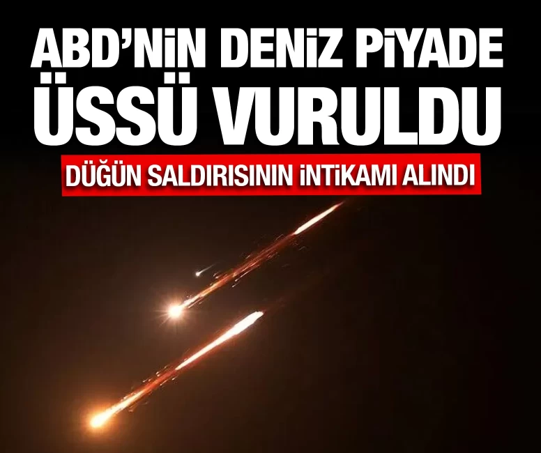 ABD'nin deniz piyade üssü vuruldu