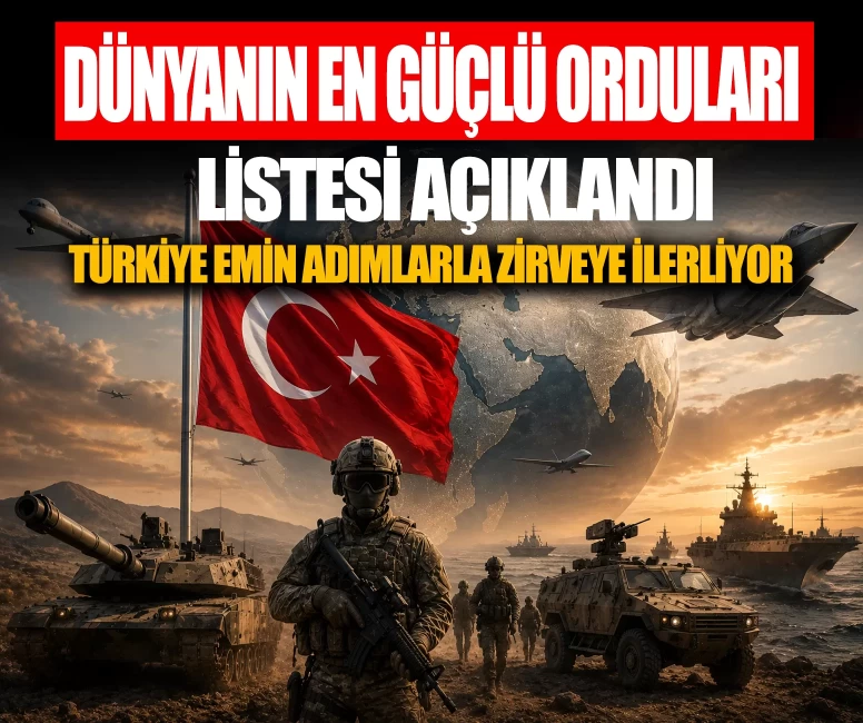 2026 dünyanın en güçlü orduları listesi açıklandı! Türkiye zirveye yakın