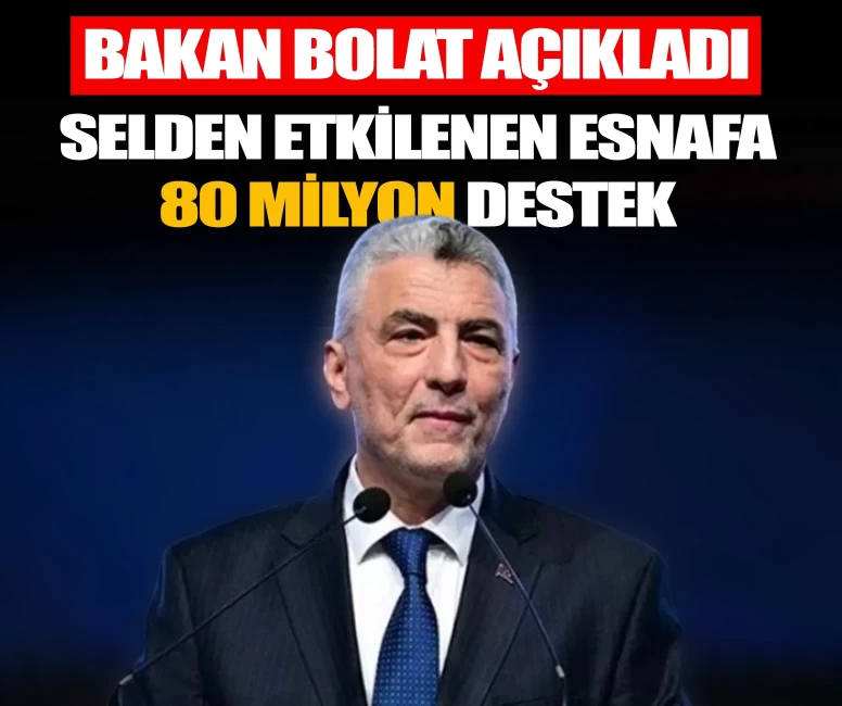 Bakan Bolat açıkladı: Selden etkilenen İstanbul esnafına 80 milyon TL nakdi destek