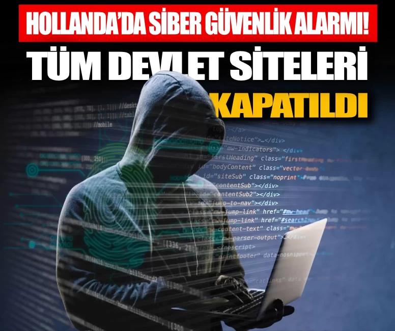 Hollanda’da siber güvenlik alarmı! Tüm devlet sitelerini kapattı