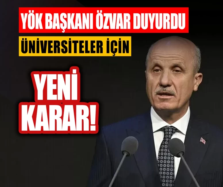 YÖK Başkanı Özvar duyurdu: Suriye’de üniversiteler için yeni karar