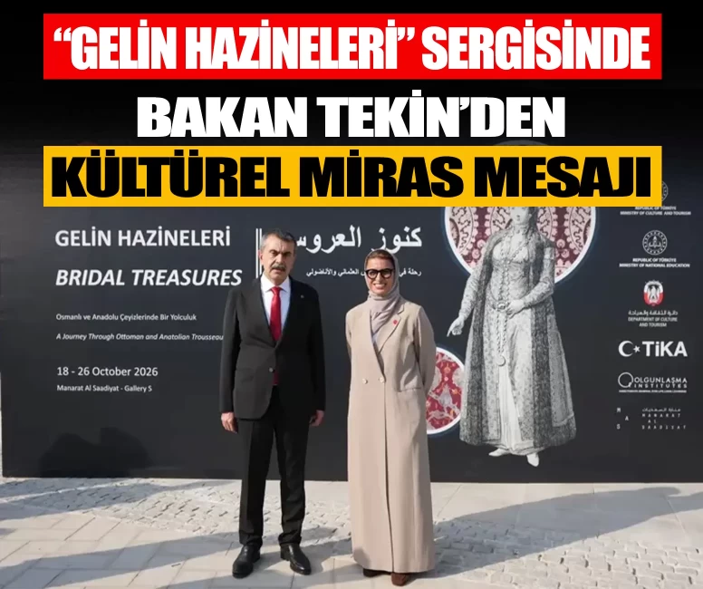 Bakan Tekin'den Abu Dabi'de birlikte yaşama kültürü vurgusu