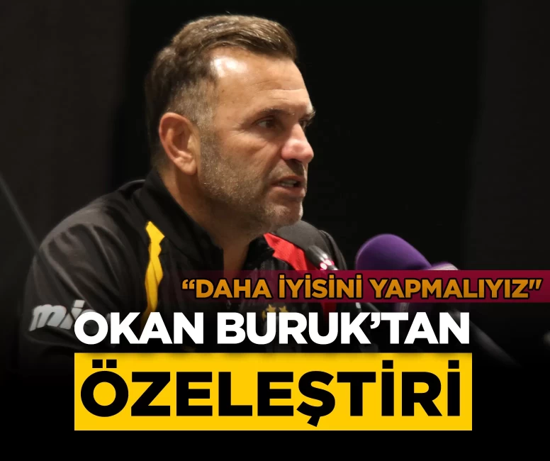 Galatasaray'da Okan Buruk'tan özeleştiri