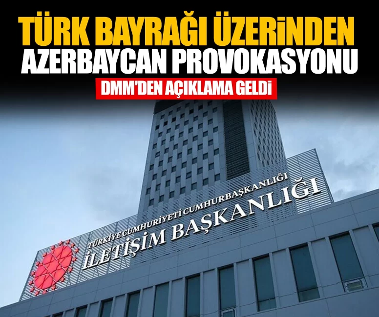 Türk bayrağı üzerinden Azerbaycan provokasyonu
