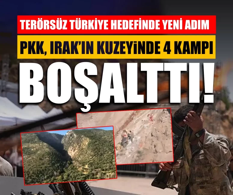 PKK, Irak’ın kuzeyinde 4 kampı boşalttı!