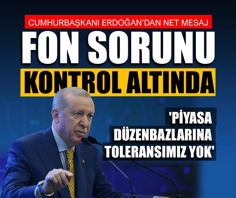 Cumhurbaşkanı Erdoğan’dan fon soruşturması açıklaması!