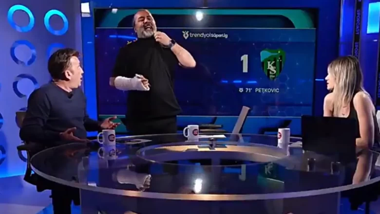 Canlı yayında kavga: Emre Bol stüdyoyu terk etti, Evren Turhan mikrofon fırlattı