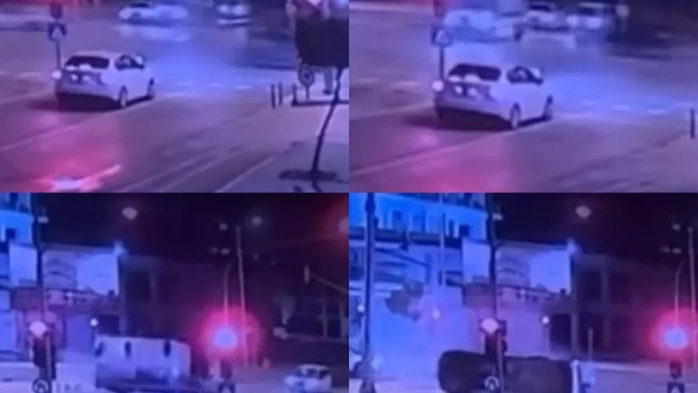 Sirenleri açık ambulans kavşakta otomobille böyle çarpıştı!