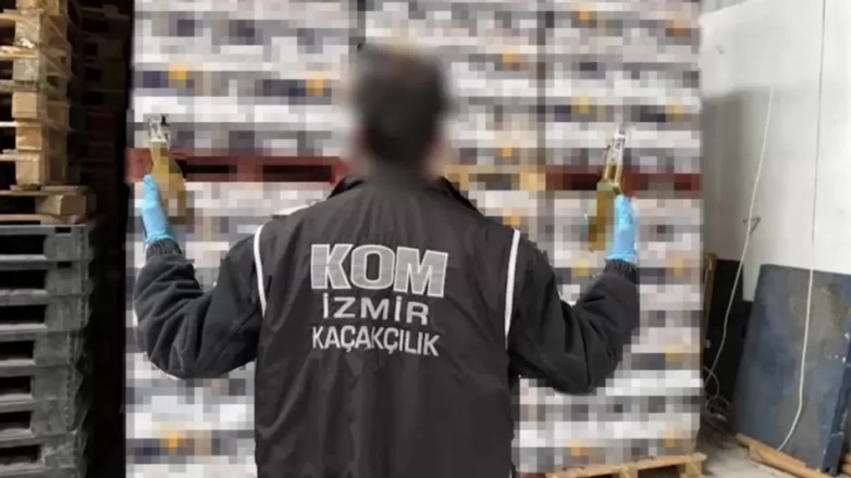 İzmir'de dev kaçak içki operasyonu!