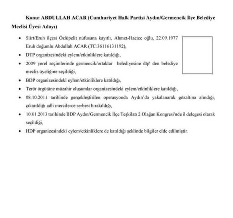 CHP Saadet ve İP'nin PKK ile bağlantılı adayları 56