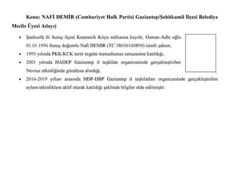 CHP Saadet ve İP'nin PKK ile bağlantılı adayları 13
