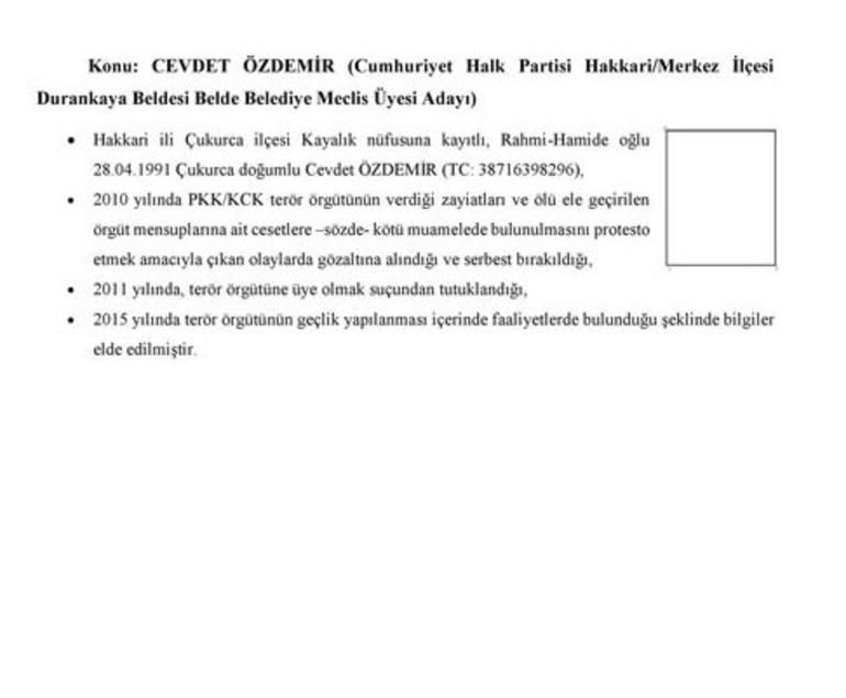 CHP Saadet ve İP'nin PKK ile bağlantılı adayları 40