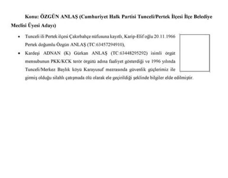 CHP Saadet ve İP'nin PKK ile bağlantılı adayları 45