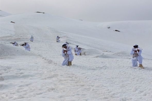 Karlı dağların zirvesinde vatan savunması! 5