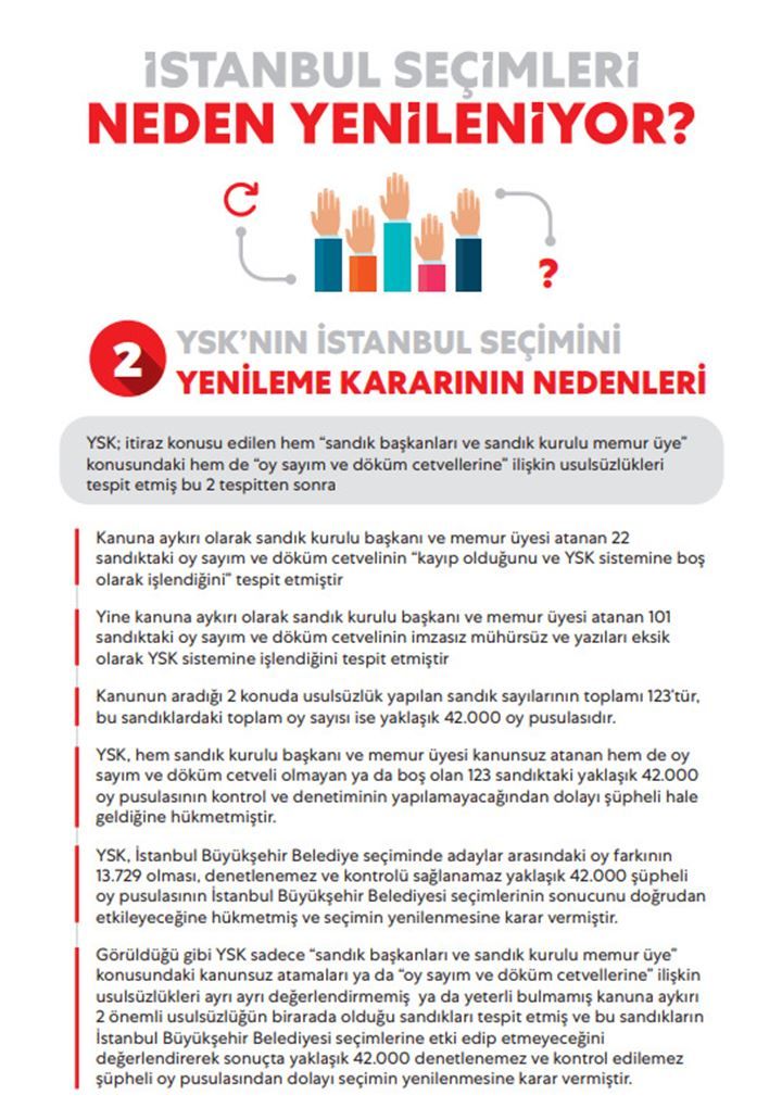 Seçimler neden yenileniyor? İstanbul kararı için işte o kitapçık​ 3