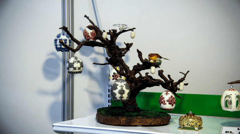 Yumurta kabuklarını sanat eserine dönüştürüyor 2