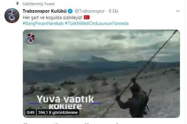 Operasyon sürüyor! Futbol camiasından Mehmetçik'e tam destek 11