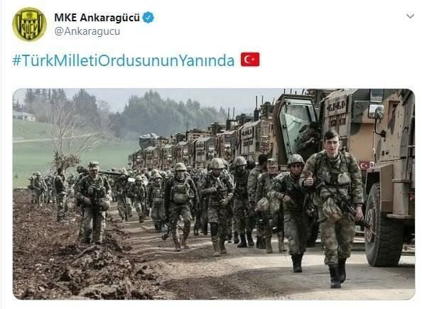 Operasyon sürüyor! Futbol camiasından Mehmetçik'e tam destek 18