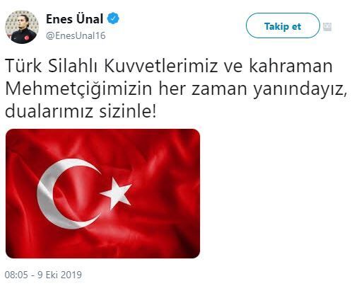 Operasyon sürüyor! Futbol camiasından Mehmetçik'e tam destek 2