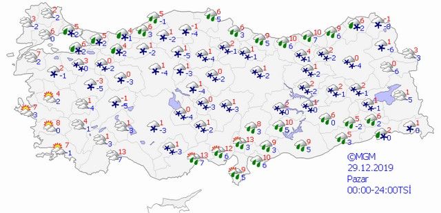 Kar geldi okullar tatil olmaya başladı! Yarın çok daha kuvvetli olacak 10