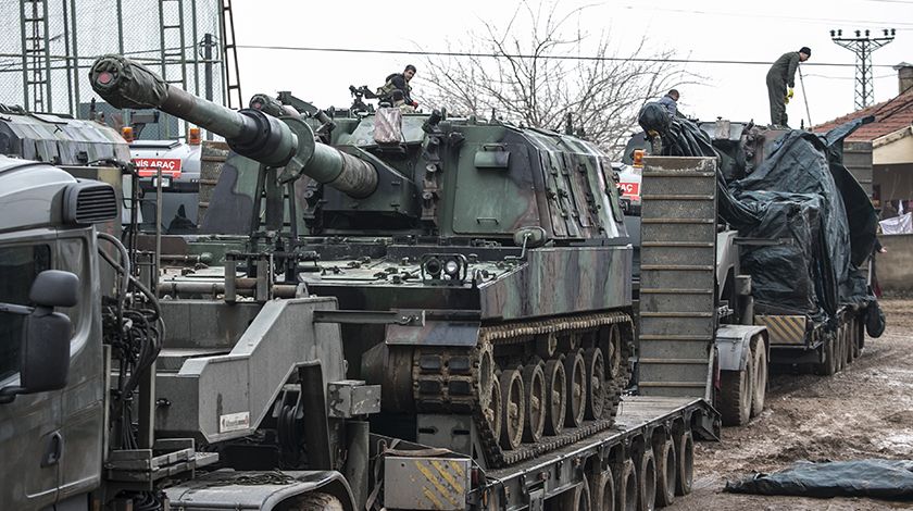 Suriye sınırına tank ve Fırtına obüsü takviyesi 2