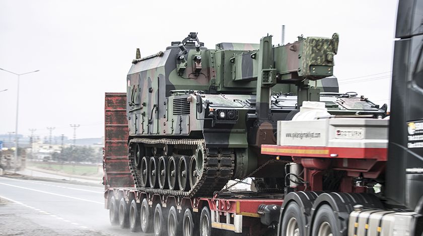 Suriye sınırına tank ve Fırtına obüsü takviyesi 3