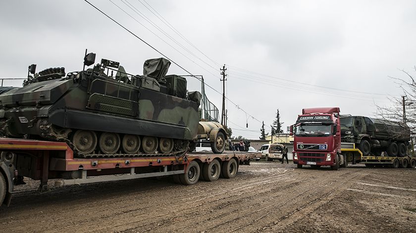 Suriye sınırına tank ve Fırtına obüsü takviyesi 11