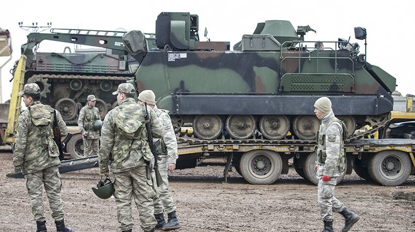 Suriye sınırına tank ve Fırtına obüsü takviyesi 12