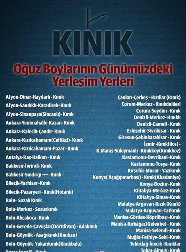 Oğuzlar'ın hangi Türk boyundansınız? 6