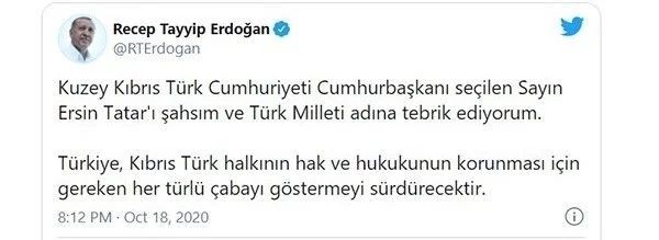 Türk siyasetçilerden Ersin Tatar'a tebrik yağdı 4