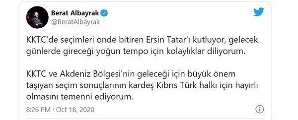 Türk siyasetçilerden Ersin Tatar'a tebrik yağdı 7