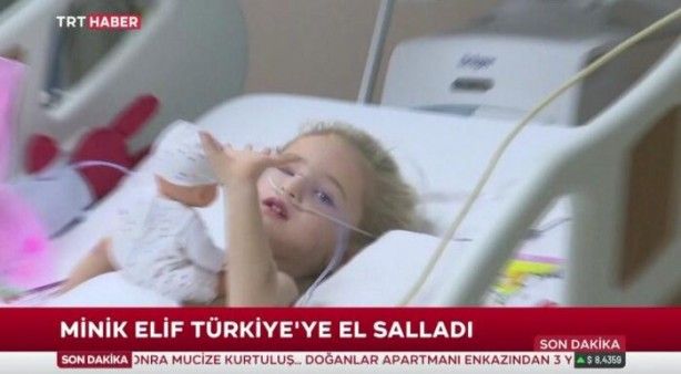 65 saat sonra kurtarılan Elif'ten ilk görüntü 2