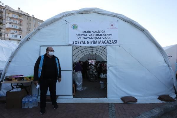 İzmir'de depremzedeler için 'sosyal market' kuruldu 5
