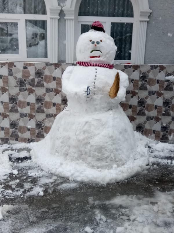 Yağış etkili oldu! Kardan adamlar görenleri gülümsetti... 22