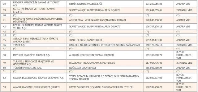 Türkiye'nin 2019 yılı vergi rekortmenleri belli oldu 14