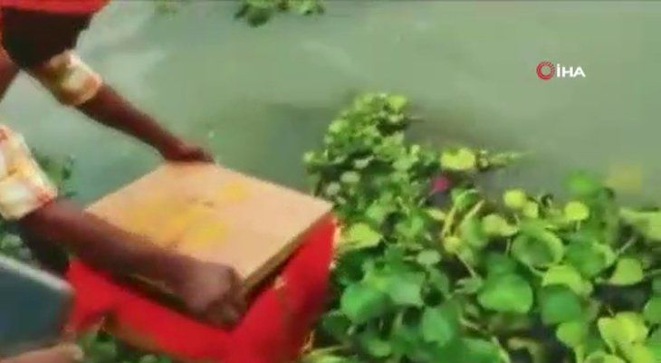 Nehirde yüzen sandıktan bakın ne çıktı! Dünyayı şoke olay 2