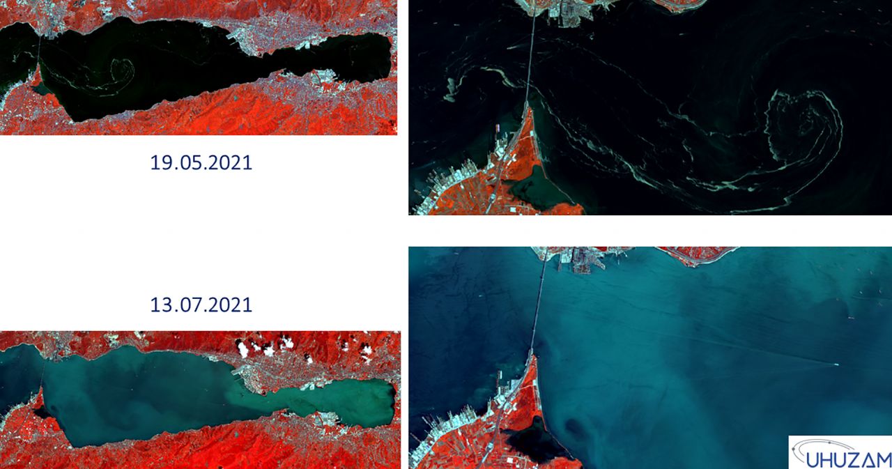 Marmara Denizi'nde son durum uzaydan görüntülendi 2
