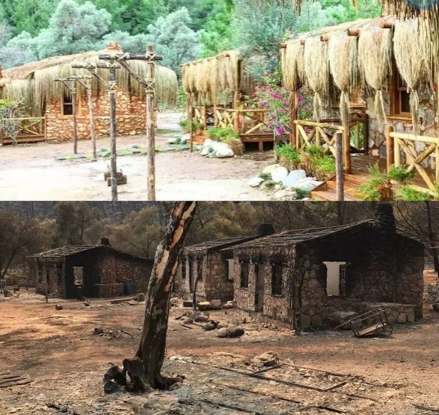 Yangın o filmin çekildiği yeri küle çevirdi 1