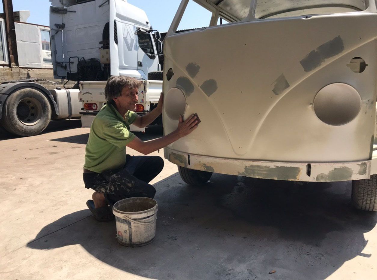 1964'lük minibüse 350 bin TL harcadı! İşte son hali 7