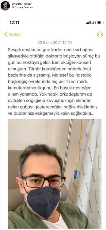 Artuk Bey'den kötü haber: Ayberk Pekcan'ın hastalığı ne? 4