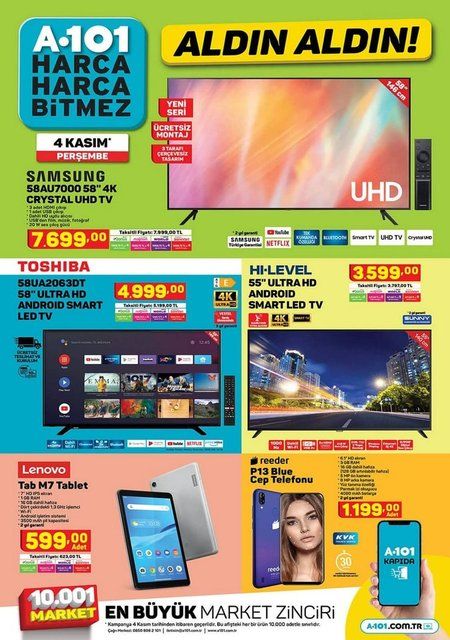 A101'de bu hafta sürpriz ürünler var! 4 Kasım Perşembe A101 aktüel ürünler kataloğunda neler var? 4