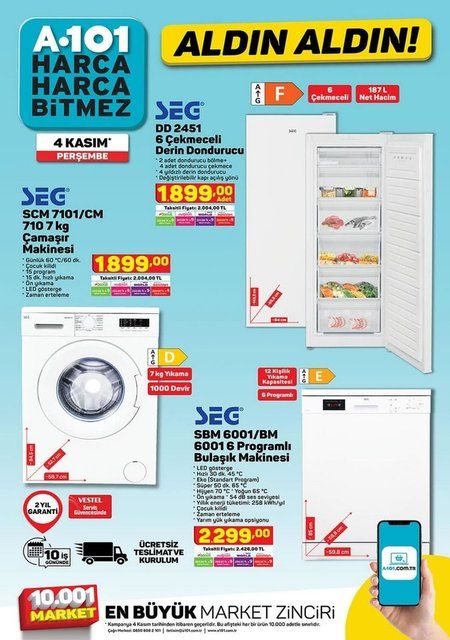 A101'de bu hafta sürpriz ürünler var! 4 Kasım Perşembe A101 aktüel ürünler kataloğunda neler var? 5