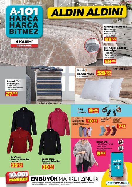 A101'de bu hafta sürpriz ürünler var! 4 Kasım Perşembe A101 aktüel ürünler kataloğunda neler var? 8