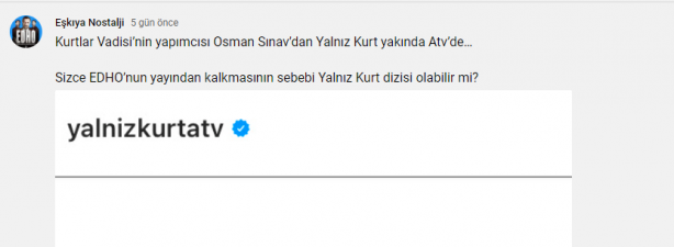 İşte EDHO'nun yerine gelecek dizi 6