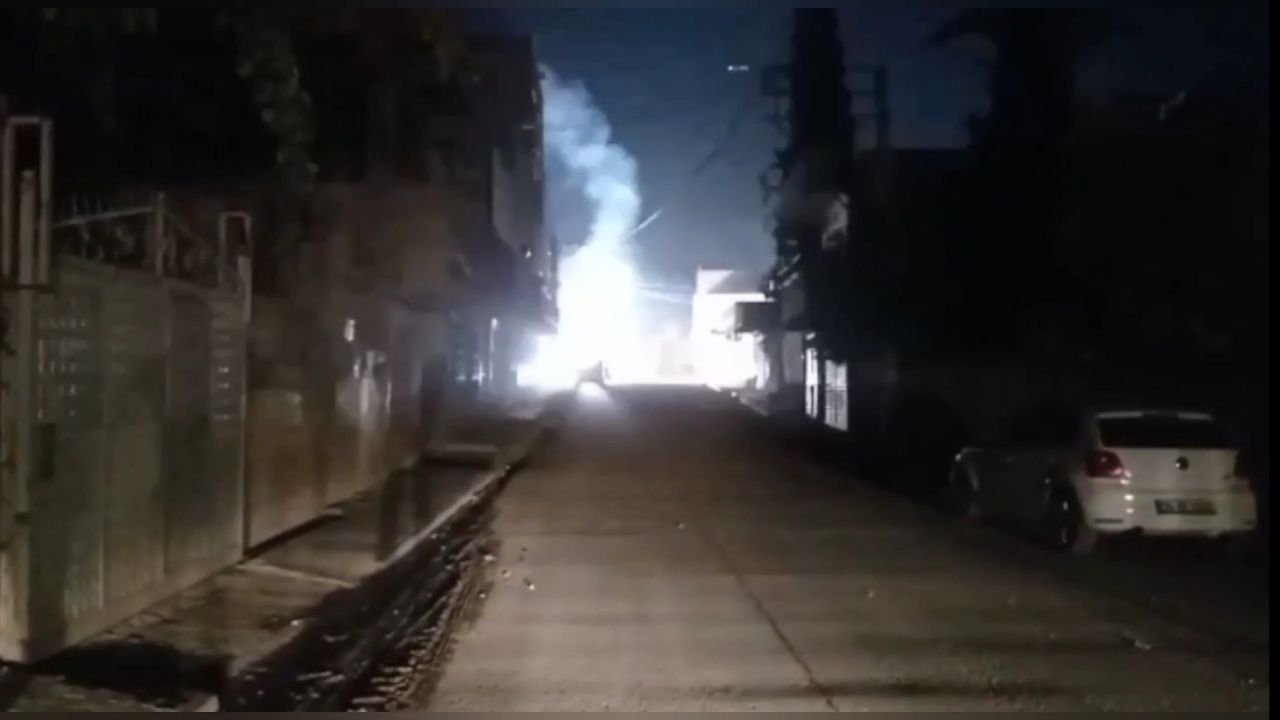 Trafonun patlama anı kamerada 2