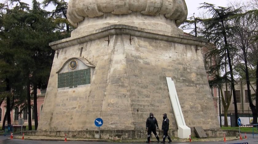 Tarihi Beyazıt Kulesi tehditlerden kurtuluyor 6