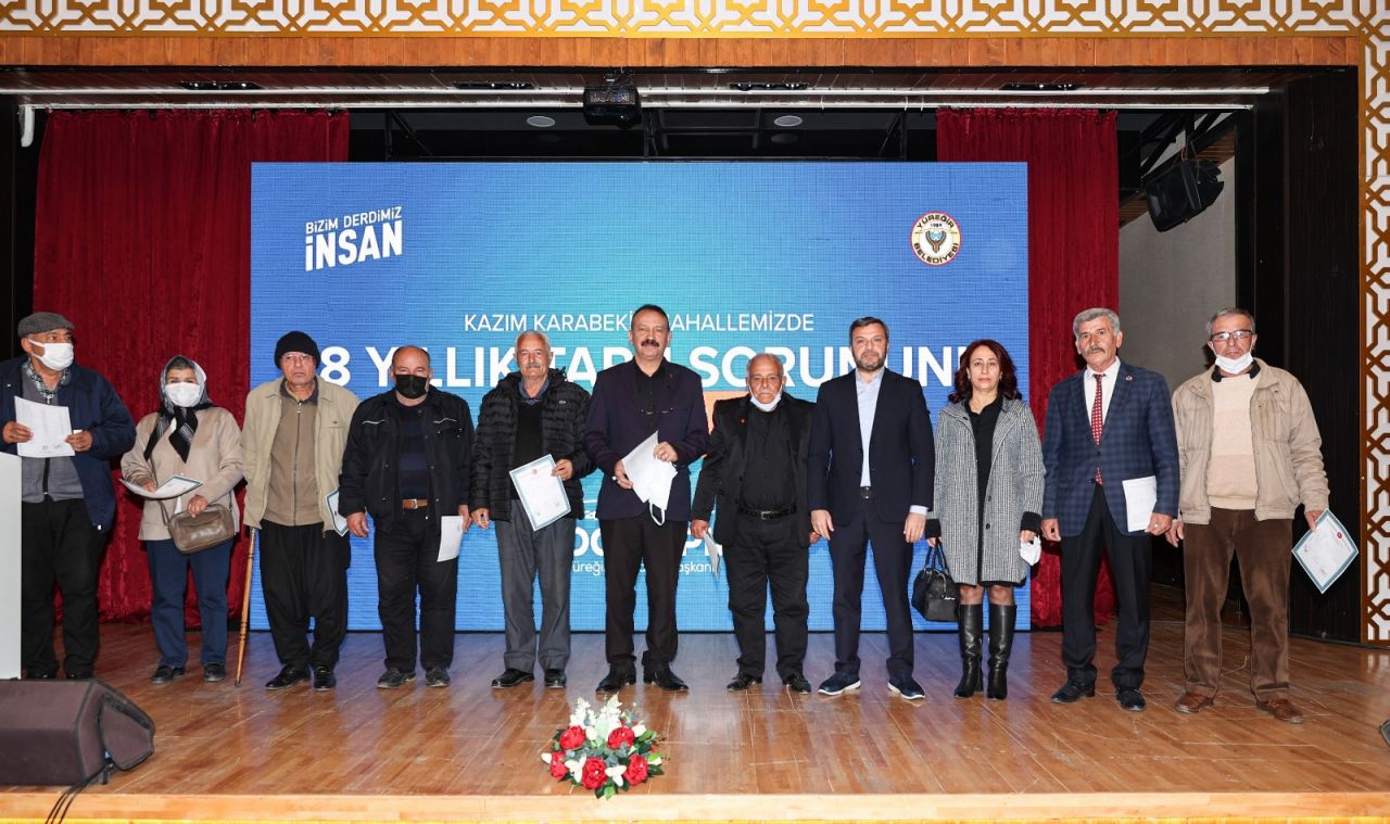 Başkan Kocaispir, 28 yıllık tapu sorununu çözdü 1